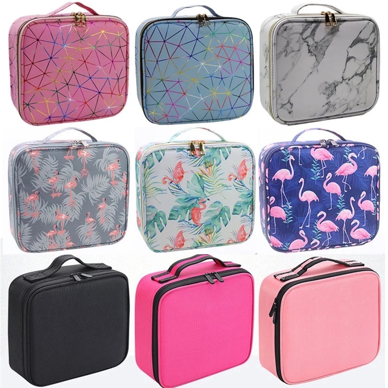 Trousse de maquillage professionnelle pour femme, valise à outils pour ongles, trousse de beauté, boîte de rangement Bolso Mujer, trousse cosmétique de voyage AI0001 – Image 3