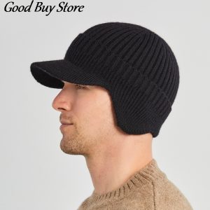 Chapeaux de bombardier élastiques pour hommes et femmes, bonnet souple, bonnet chaud, tricot doux, oreillette russe, plein air, ski, décontracté, printemps, hiver AI0001
