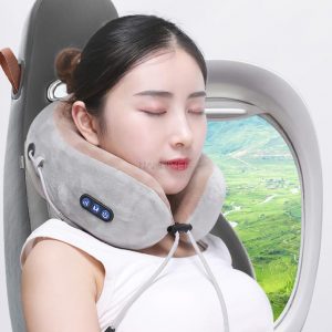 Masseur électrique pour le cou, forme de U, oreiller multifonction portable, pour masser et détendre les épaules et les cervicales, à l'extérieur, chez soi ou en voiture AI0001