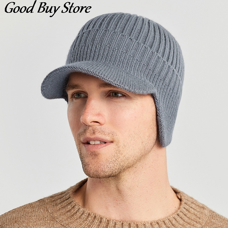 Chapeaux de bombardier élastiques pour hommes et femmes, bonnet souple, bonnet chaud, tricot doux, oreillette russe, plein air, ski, décontracté, printemps, hiver AI0001 – Image 6