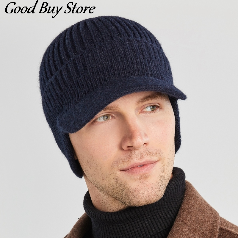 Chapeaux de bombardier élastiques pour hommes et femmes, bonnet souple, bonnet chaud, tricot doux, oreillette russe, plein air, ski, décontracté, printemps, hiver AI0001 – Image 2