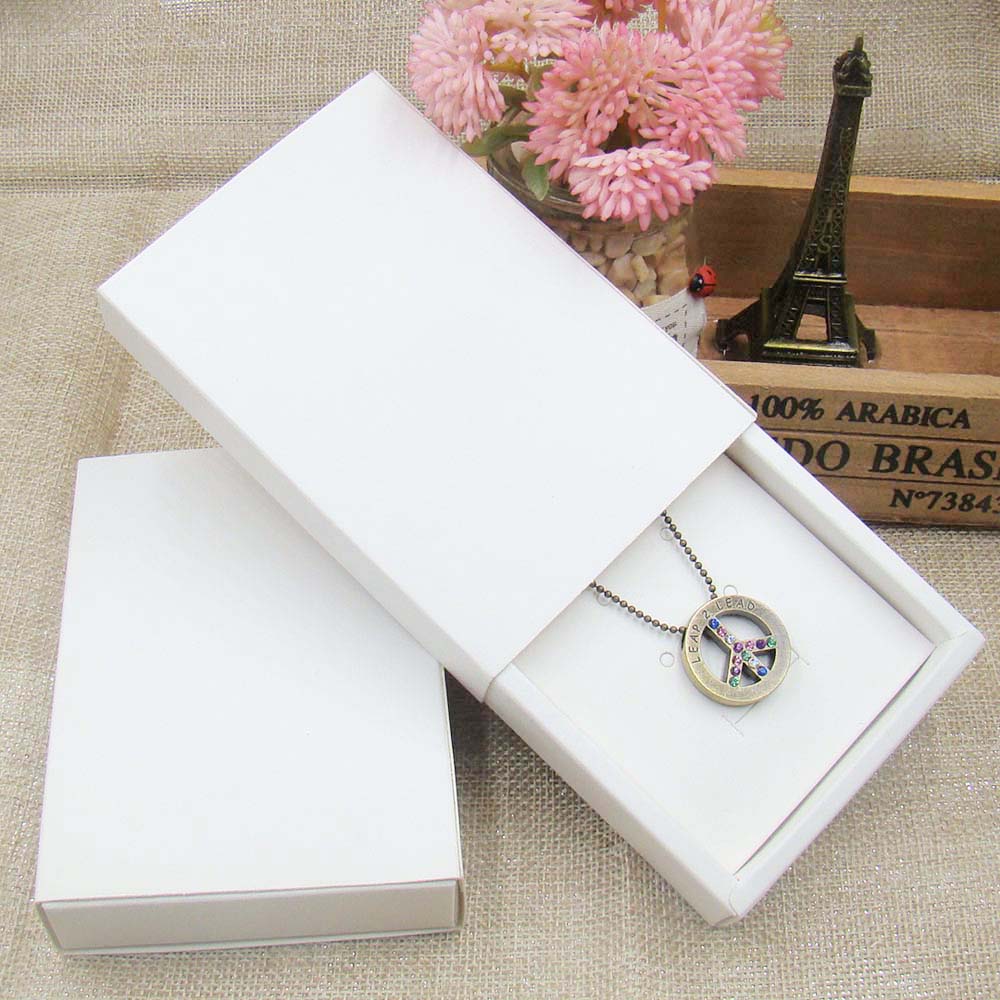 Coffrets cadeaux en carton pour la présidence, présentoir d'emballage de bijoux, colliers, boucles d'oreilles, pendentif, 4 couleurs, 12 pièces, 11,5x8x2.0cm AI0001 – Image 7