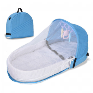 Lit de Voyage pour Bébé avec Filet, Tente Pliable et Lavable, Berceau Respirant, CPull Bionic AI0001