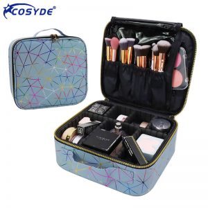 Trousse de maquillage professionnelle pour femme, valise à outils pour ongles, trousse de beauté, boîte de rangement Bolso Mujer, trousse cosmétique de voyage AI0001