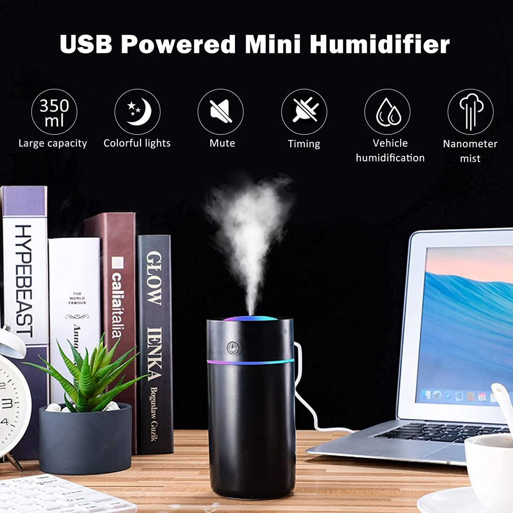Humidificateur d'air portable à ultrasons, diffuseur d'huiles essentielles, supporter ficateur USB, brumisateur d'anions aromatiques AI0001 – Image 3