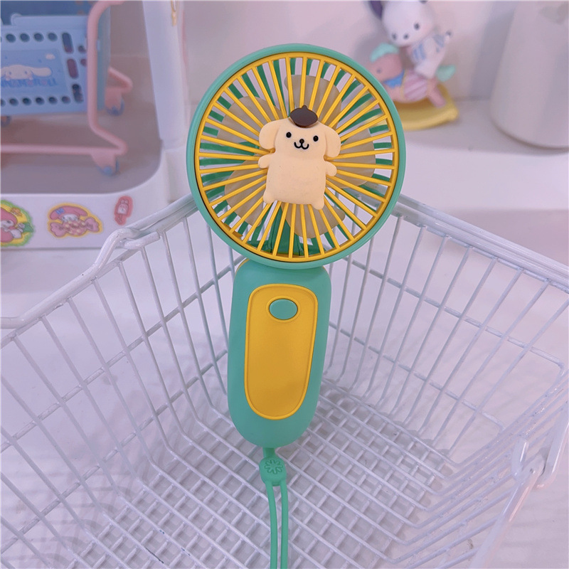 Sanurgente-Ventilateur électrique portable pour étudiant, ventilateur de dessin animé mignon, Mymelody, Kuromi, Cinnamoroll, Kawaii, déterminer l'extérieur, cadeau étudiant AI0001 – Image 2