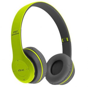 Casque sans fil P47 compatible Bluetooth 5.0, casque pliable, écouteurs HiFi, prend en charge les basses, casque stéréo avec microphone AI0001