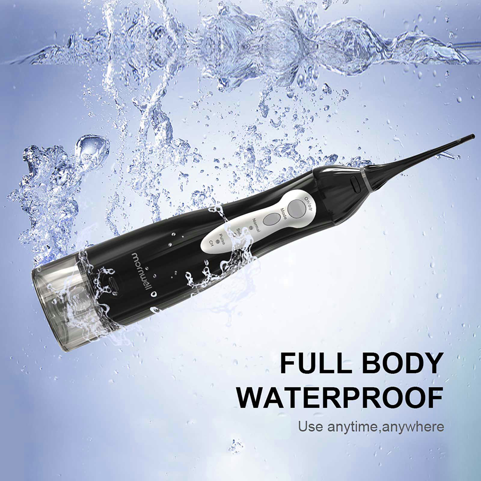 Mornwell-Irrigateur buccal à jet d'eau dentaire D52, hydropulseur portable aste par USB, nettoyeur de dents étanche, eau précieuse, 300ml AI0001 – Image 4
