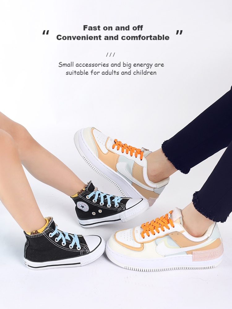Fermeture de Lacets en Métal Alliage, Chaussure sans Laçage, Sneakers, Plat, Rapide, Bandes Élastiques, Enfants et Adultes AI0001 – Image 3