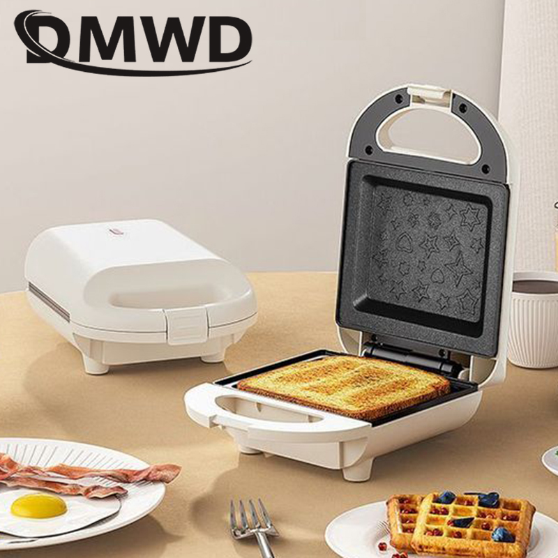 JxSandwich Maker Mini Light Food Waffle Muffin, Machine à petit-déjeuner, Poêle à omelette aux œufs, Grille-pain à pression, Grill, Panini, Four Heater AI0001 – Image 4
