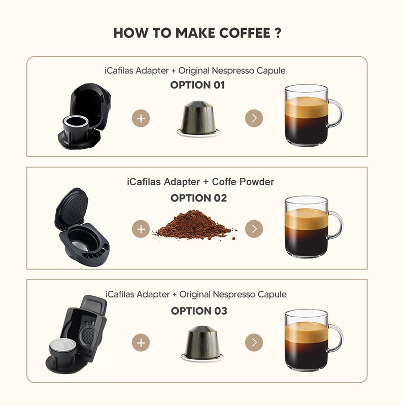 ICafilas – Capsules réutilisables originales pour Dolce Gusto, pour Machine PICCOLO XS/Genio S, pour Nespresso AI0001 – Image 6
