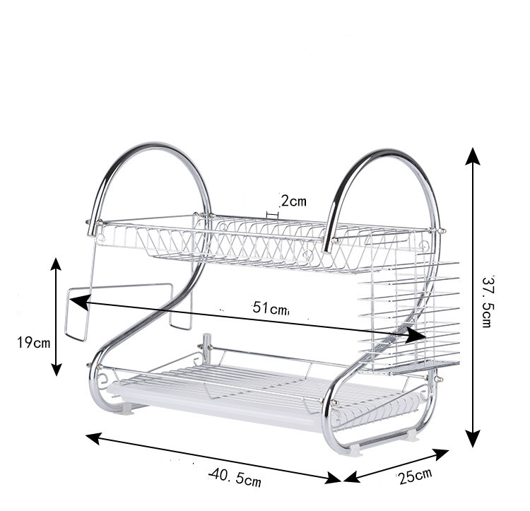 Mir galvanisé pour lavage domestique, accessoires de cuisine, vaisselle T1, excellent rangement d'évier, vidange de séchage, évaluation des épices T1 AI0001 – Image 2