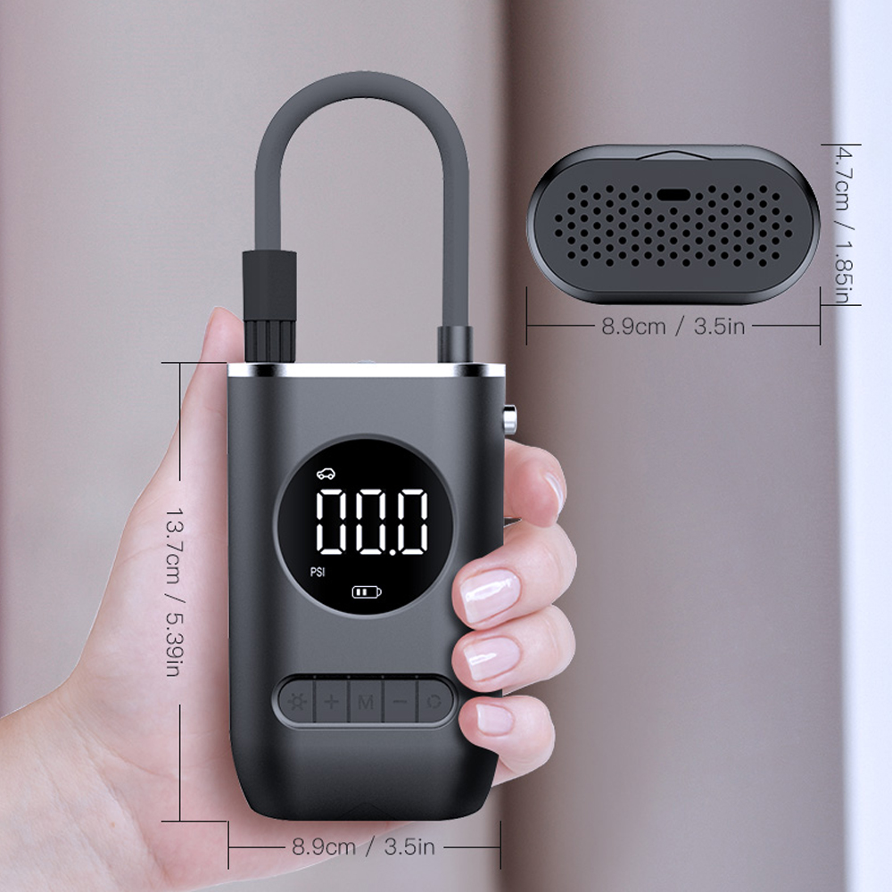 Mini Pompe à Air Électrique Autopropulsée pour Voiture, Appareil de Chargement sans Fil avec Affichage Numérique AI0001 – Image 6