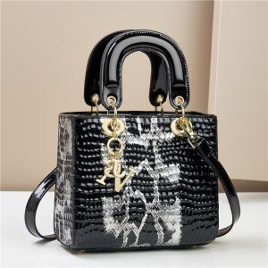 Sac en cuir motif crocodile pour femme, peau de salle, personnalisé et polyvalent, One Initiated, Y2K Mini Notifications a Main, Haute qualité AI0001