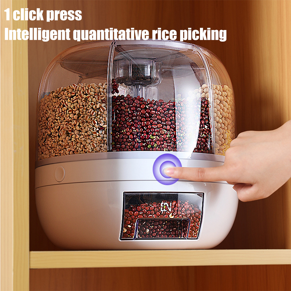 Mars-Récipient de Stockage Étanche à la Poussière et à l'Humidité, Boîte Compartimentée Scellée pour Riz et Grains, E27 AI0001 – Image 6