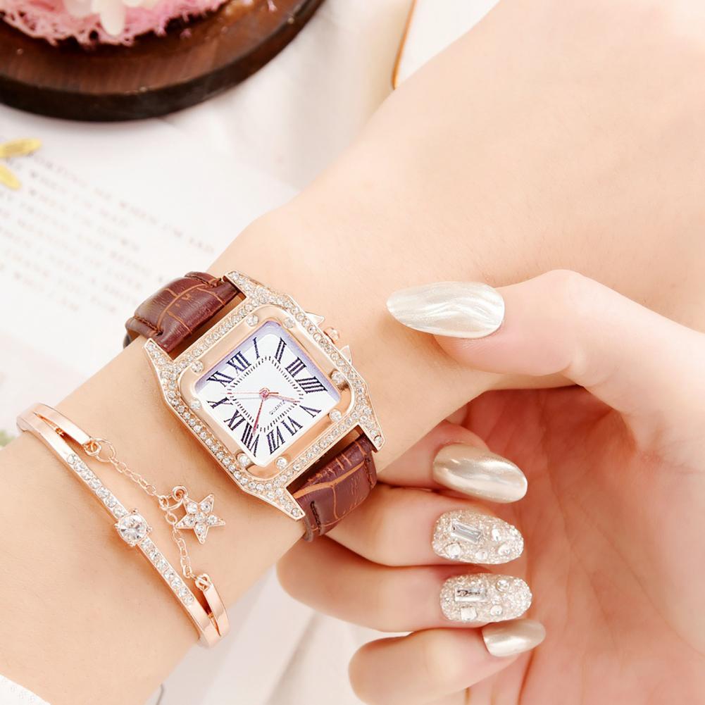 Montre Chic pour femmes, Bracelet-montre délicat, étanche, avec strass intégré, cadeau d'anniversaire AI0001 – Image 5