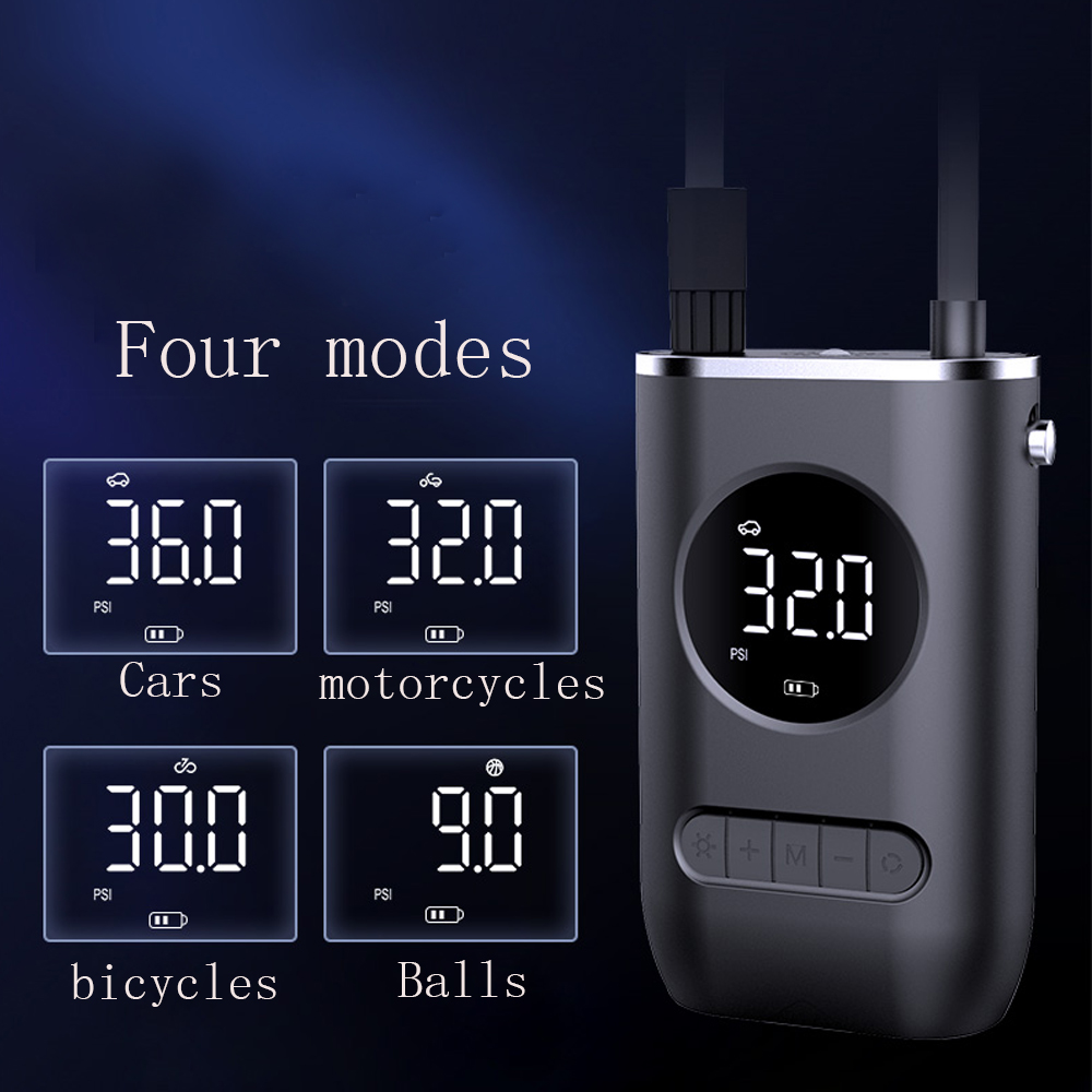 Mini Pompe à Air Électrique Autopropulsée pour Voiture, Appareil de Chargement sans Fil avec Affichage Numérique AI0001 – Image 4