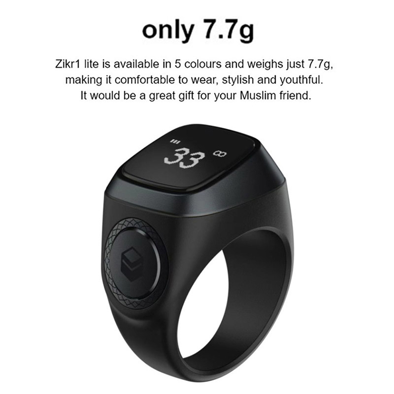 Anneau de compteur de pointage intelligent Tasbih pour Emilikr, rappel de l'heure de prière numérique Tasbeeh 5, Bluetooth AI0001 – Image 5