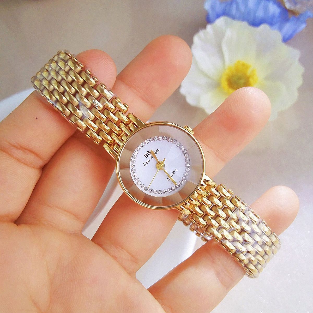 UTHAI-Montre-bracelet étanche en acier inoxydable pour femme, bracelet en métal, léger, luxe, marque, niche, tempérament, femme AI0001 – Image 7