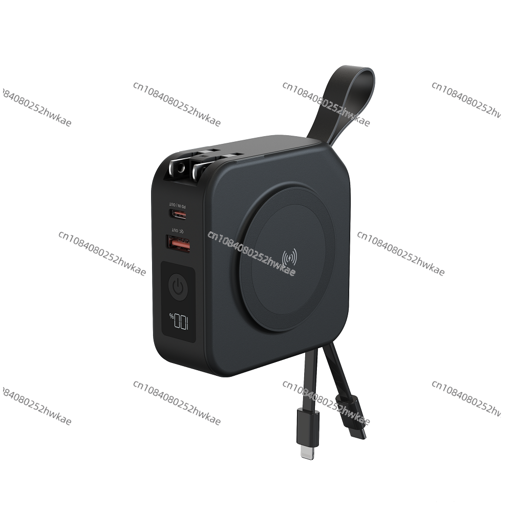 Chargeur de voyage portable universel, bloc d'alimentation, PD 20W, charge rapide 10000mAh, 5 en 1, adaptateur de voyage Powerpack avec banque d'alimentation AI0001