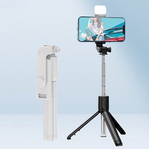 Perche à selfie sans fil pliable, support de téléphone portable, trépied rétractable, monopode AI0001