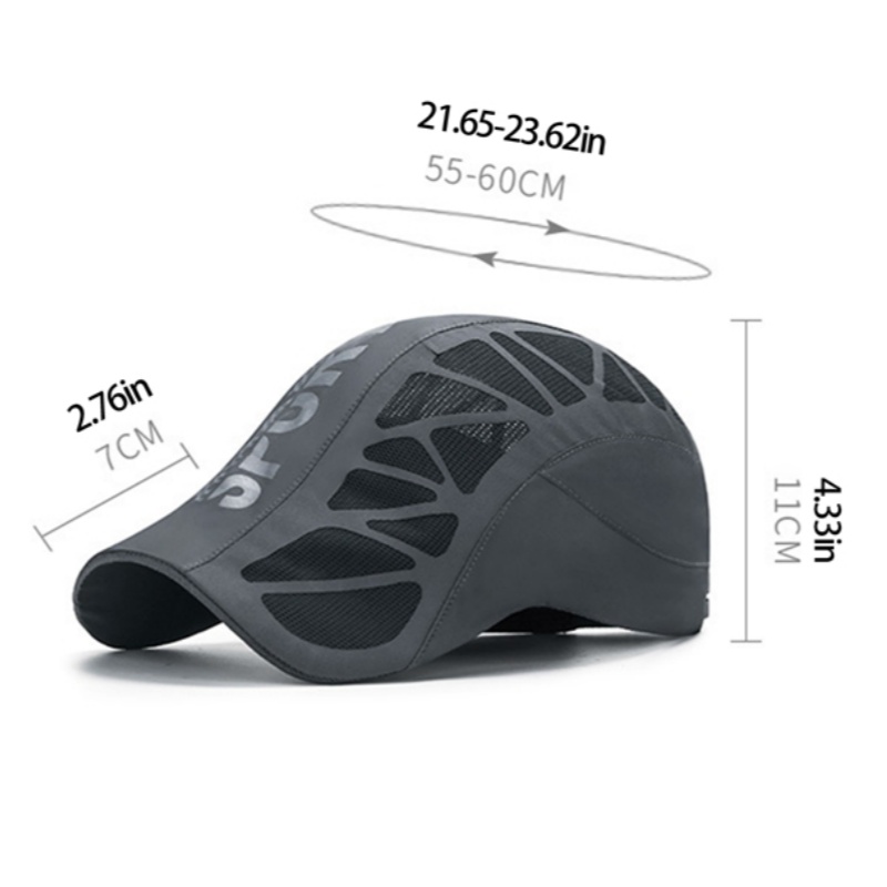 Casquette de baseball fine respirante pour homme, protection solaire, sports de plein air, golf, zone, séchage rapide, course à pied, snapback AI0001 – Image 2