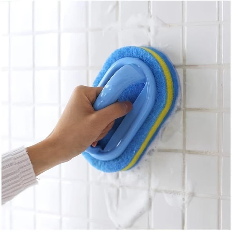 Brosse en éponge avec poignée pour livres, brosse à récurer les carreaux de baignoire, brosse à éponge pour livres ménagers, fournitures de cuisine AI0001 – Image 6