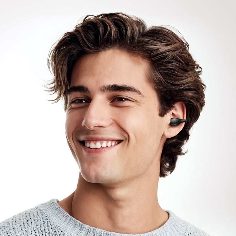 Écouteurs sans fil Bluetooth 5.4 EA9, oreillettes, casque d'écoute ouvert, clip d'oreille, musique, sport, avec micro, veille prolongée, HiFi, audio stéréo, salle de bain AI0001 – Image 3