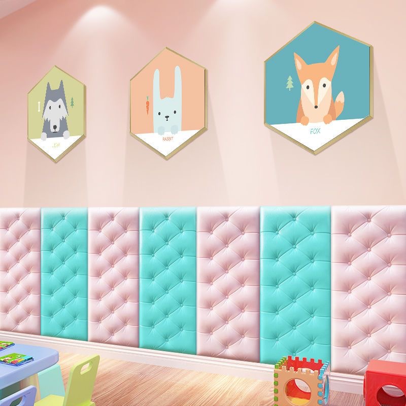 Autocollants muraux 3D auto-adhésifs, papier peint, tatami épais, anti-collision, tampon en polymères muraux, chambre d'enfant, salon, coussin en mousse souple AI0001 – Image 2