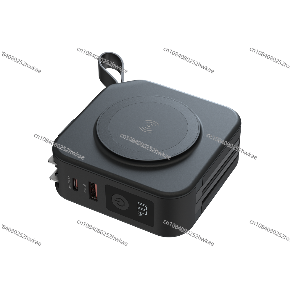 Chargeur de voyage portable universel, bloc d'alimentation, PD 20W, charge rapide 10000mAh, 5 en 1, adaptateur de voyage Powerpack avec banque d'alimentation AI0001 – Image 5