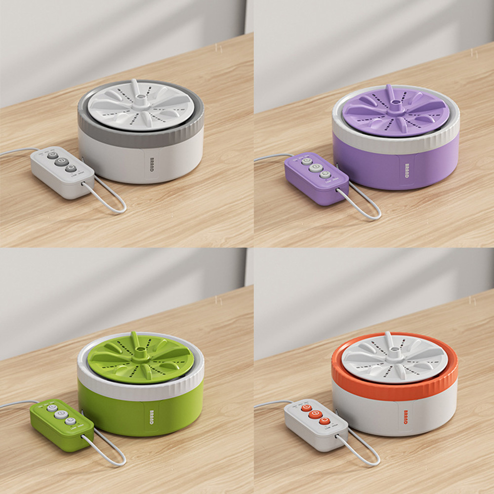 Mini Machine à Laver Portable à 3 Vitesses, Petite Turbine Rotative USB, Lave-illant à Chaussettes, Lave-Vaisselle à Fruits pour Vêtements de Bébé, Maison et Voyage AI0001 – Image 2