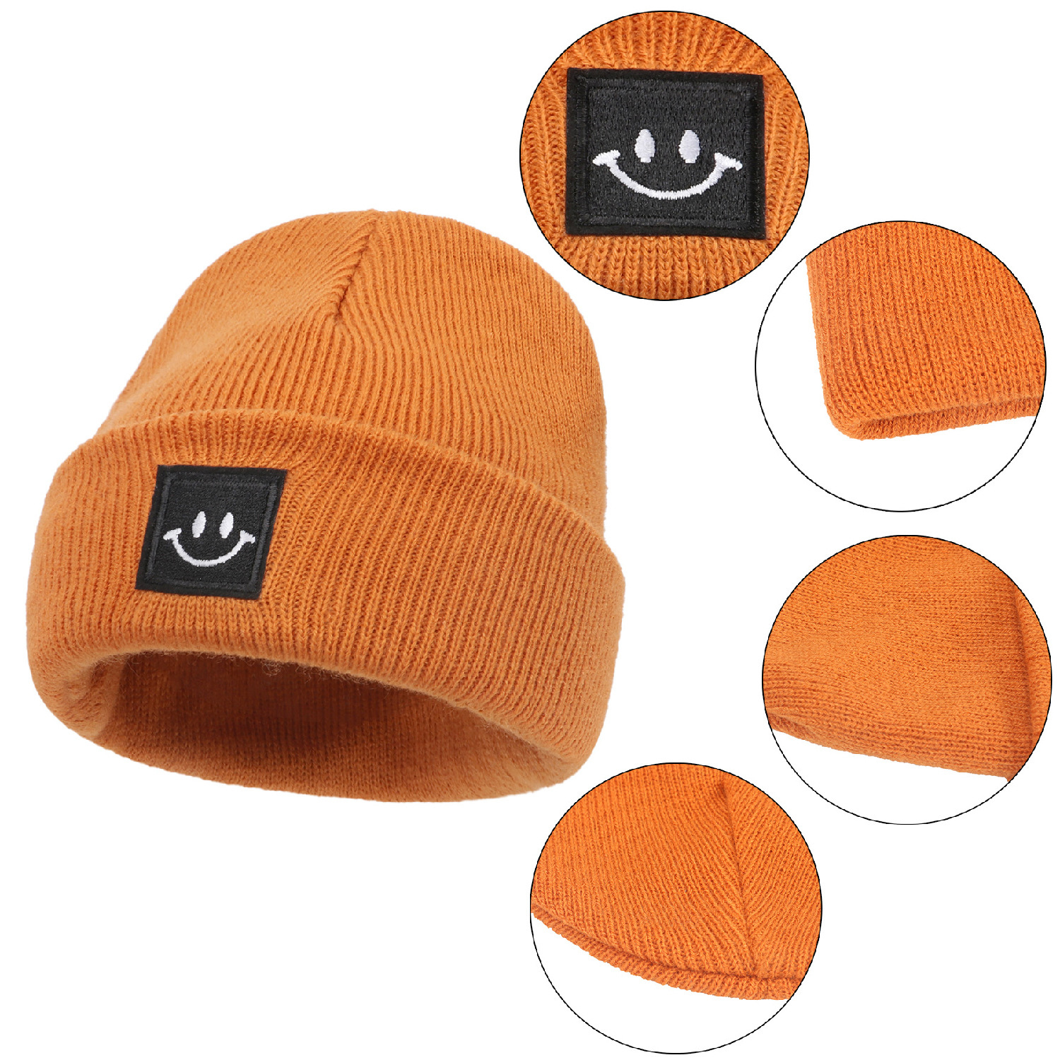 Chapeaux en Crochet pour nouveau-né, bonnet pour enfant en bas âge, garçon et fille, accessoires de photographie pour enfants, chauffage, automne et hiver AI0001 – Image 2
