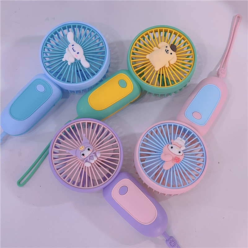 Sanurgente-Ventilateur électrique portable pour étudiant, ventilateur de dessin animé mignon, Mymelody, Kuromi, Cinnamoroll, Kawaii, déterminer l'extérieur, cadeau étudiant AI0001 – Image 4