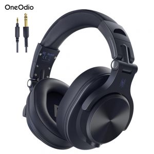 Casque filaire Oneodio-A71 Studio DJ, casque supra-auriculaire avec micro, stéréo Hi-Res moniteur statique sauna téléphone pour ordinateur téléphone AI0001