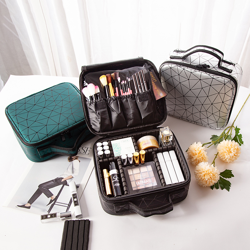 Sac à cosmétiques de grande capacité pour femme, haute qualité, salon de beauté, tatouages, poubelle à outils d'art des ongles, pinceaux d'artiste, boîte de maquillage, nouveau AI0001 – Image 3