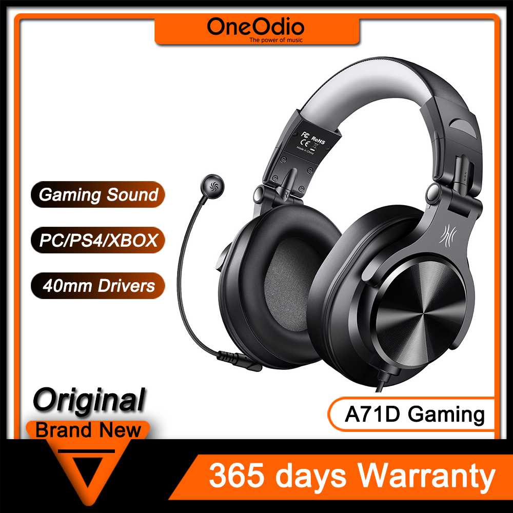 casque Oneodio-Casque de studio A71 Deep Bass, écouteurs filaires Hi-Res avec microphone, son stéréo, casque pour DJ Assad Audio Static AI0001