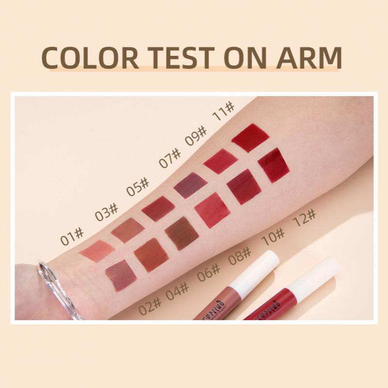 Rouge à lèvres velours 24 couleurs Jules Gloss, imperméable, ne se décolore pas, longue durée, rouge à lèvres anti-adhésif, maquillage pour femme, 1 pièce, 3 pièces, 5 pièces, 256 couleurs AI0001 – Image 2
