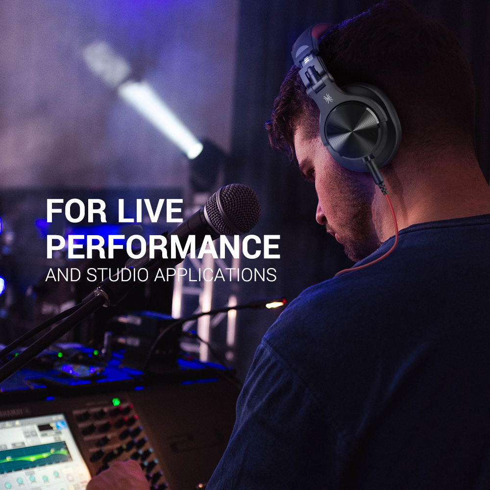 Oneodio – casque d'écoute filaire Portable A71-X, Original Studio DJ, avec Port de partage de musique, stéréo basse profonde, pour enregistrement AI0001 – Image 2