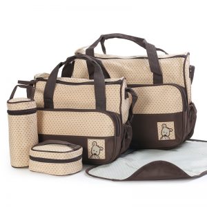 MUNIStrmatérielle-Ensemble de sacs à couches multi-fonctions pour bébé, porte-biSantos, pour mère, 5 pièces AI0001
