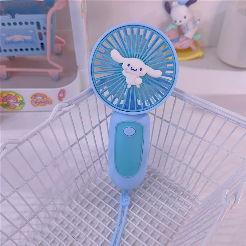 Sanurgente-Ventilateur électrique portable pour étudiant, ventilateur de dessin animé mignon, Mymelody, Kuromi, Cinnamoroll, Kawaii, déterminer l'extérieur, cadeau étudiant AI0001 – Image 3
