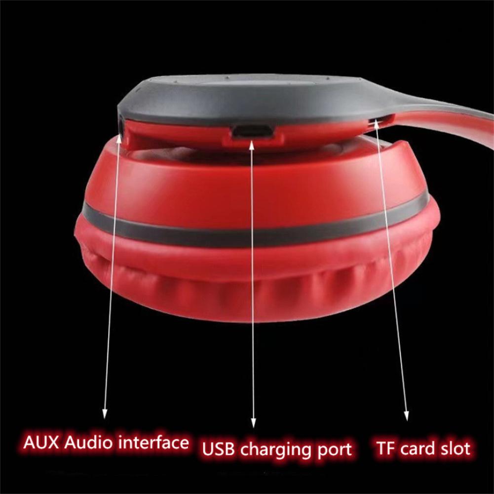 Casque sans fil P47 compatible Bluetooth 5.0, casque pliable, écouteurs HiFi, prend en charge les basses, casque stéréo avec microphone AI0001 – Image 4