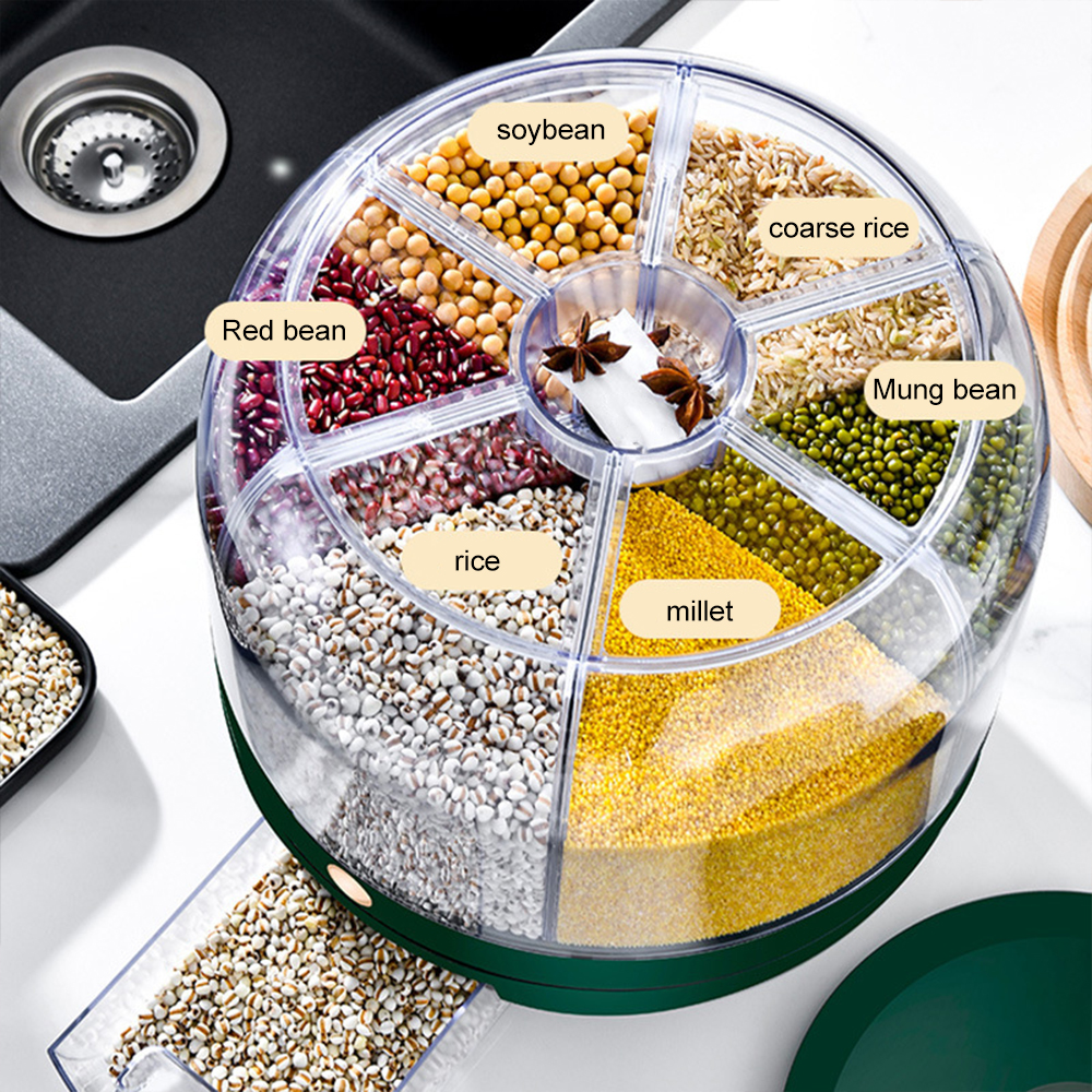 Mars-Récipient de Stockage Étanche à la Poussière et à l'Humidité, Boîte Compartimentée Scellée pour Riz et Grains, E27 AI0001 – Image 3