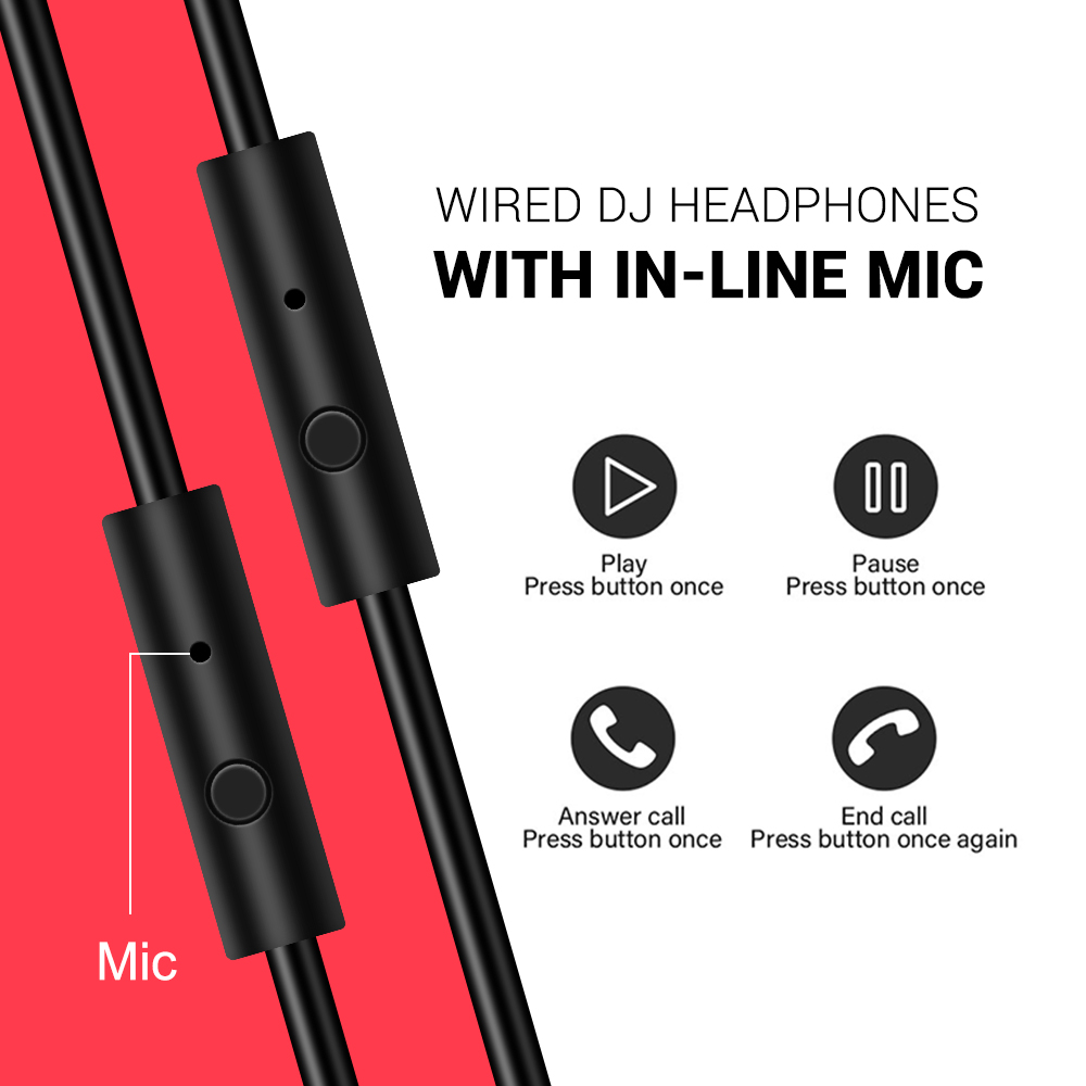 Oneodio – casque d'écoute filaire Portable A71-X, Original Studio DJ, avec Port de partage de musique, stéréo basse profonde, pour enregistrement AI0001 – Image 6