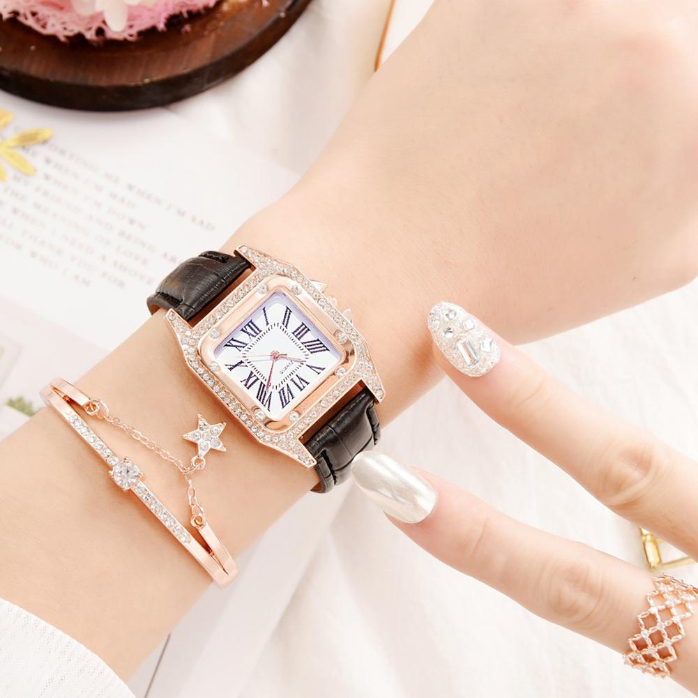 Montre Chic pour femmes, Bracelet-montre délicat, étanche, avec strass intégré, cadeau d'anniversaire AI0001 – Image 2