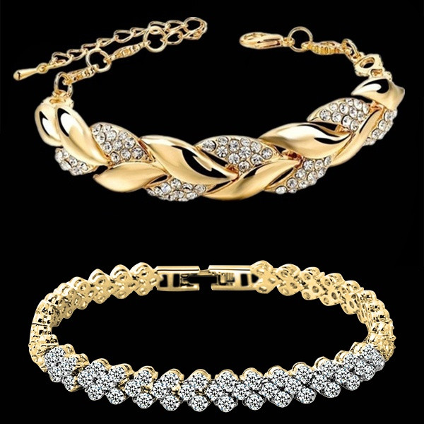 bracelet femme bijoux femme luxe bracelet luxe cadeau femme Bracelet à breloques en cristal tressé pour femmes, bijou de mariage, cadeau d'anniversaire, de saint-valentin AI0001