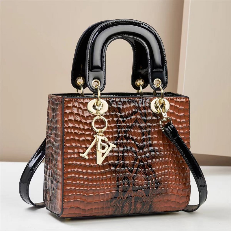 Sac à Main en Cuir de Crocodile pour Femme, Fourre-Tout de Luxe, à Bandoulière, de Haute Qualité, Nouvelle Collection 2024 AI0001 – Image 3