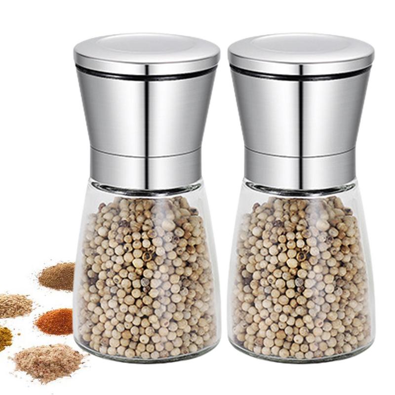 Broyeur manuel en acier inoxydable pour la cuisine, bouteille de broyage de sésame portable, fournitures de cuisine à domicile, 2 pièces AI0001 – Image 3