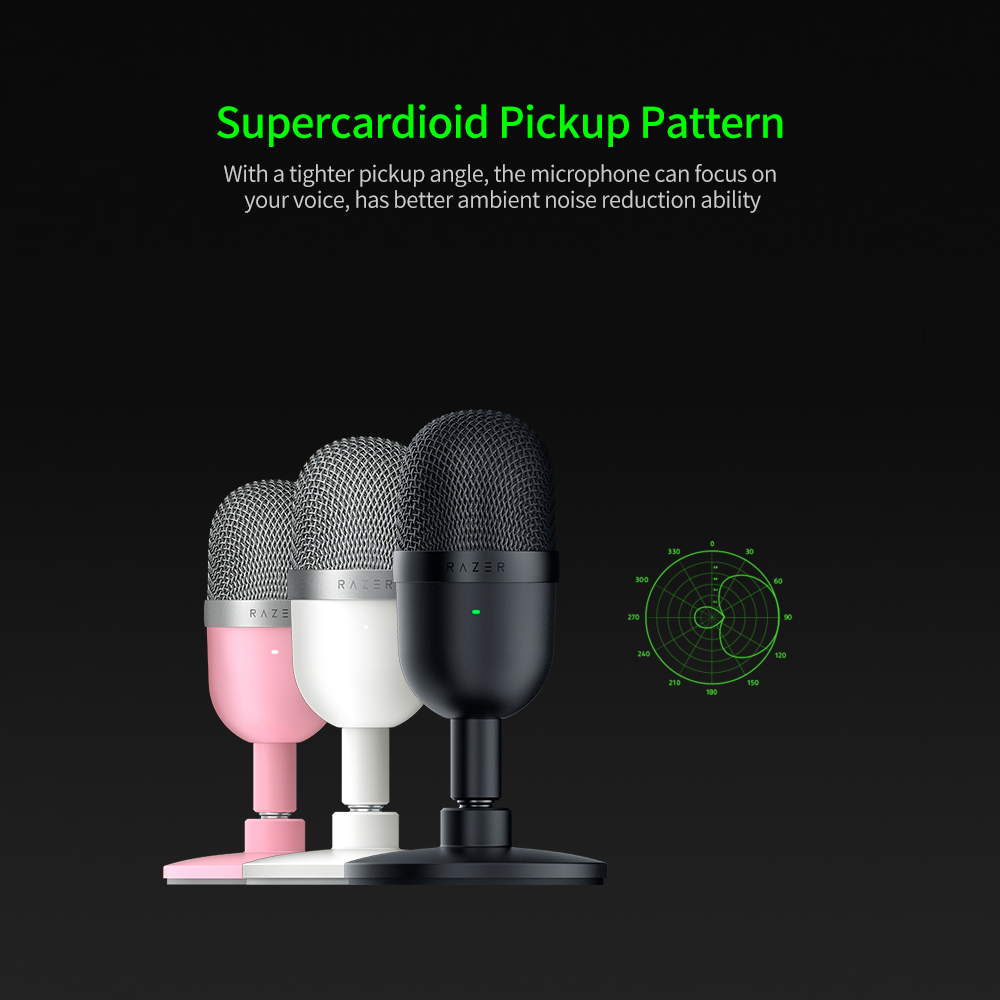 Mini microphone USB Razer Seiren, condensateur ultra-spirit, micro streaming, nouveau AI0001 – Image 4