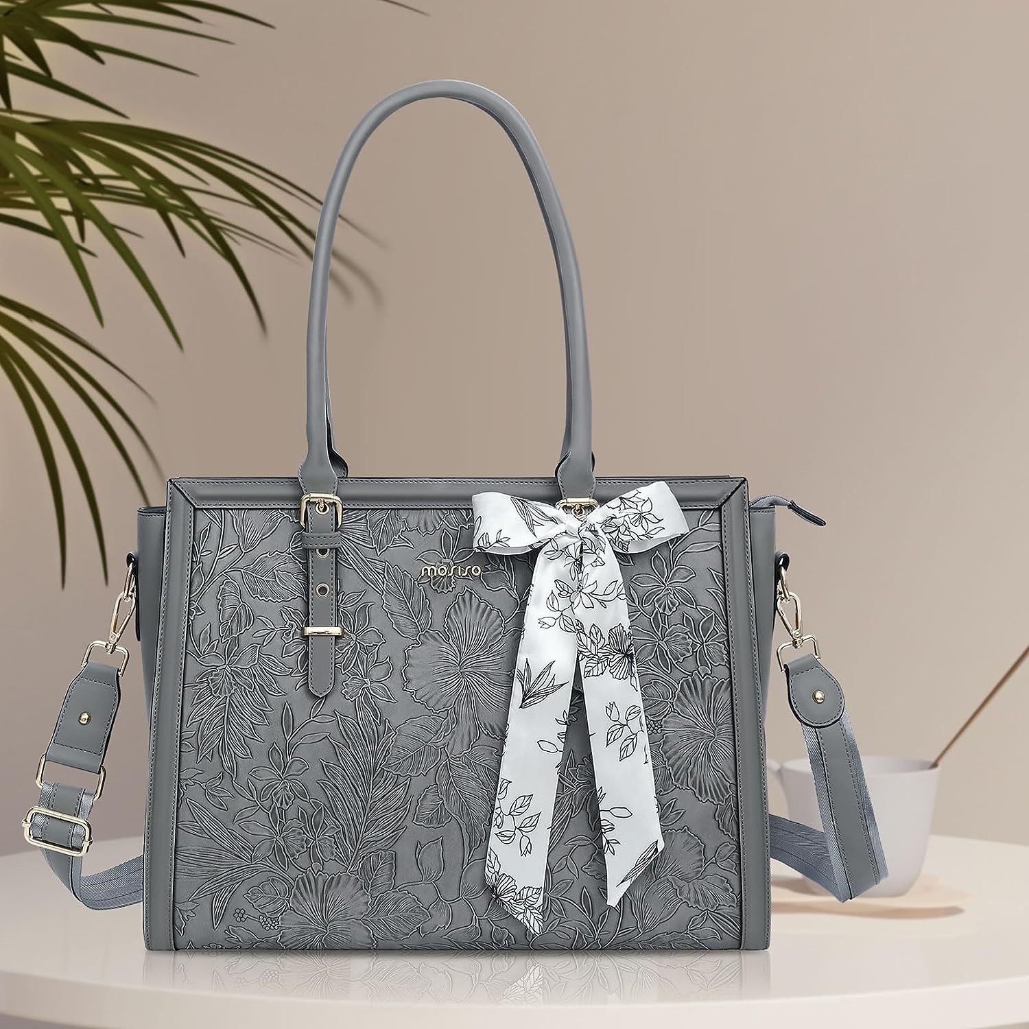 Sac fourre-tout en cuir PU pour ordinateur portable pour femme, sac pour MacPleAir Pro, 15 pouces, 15.6 pouces, 16 pouces, 17 pouces, 17.3 pouces, Dallas, M2, HP, Dell, Mac, Lenovo, Bali AI0001 – Image 3