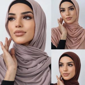Écharpe en coton pour femme, châle long, turban doux, tête ronde, bande de sauna africaine, jersey haut de gamme, tricot haut de gamme, européen et américain AI0001
